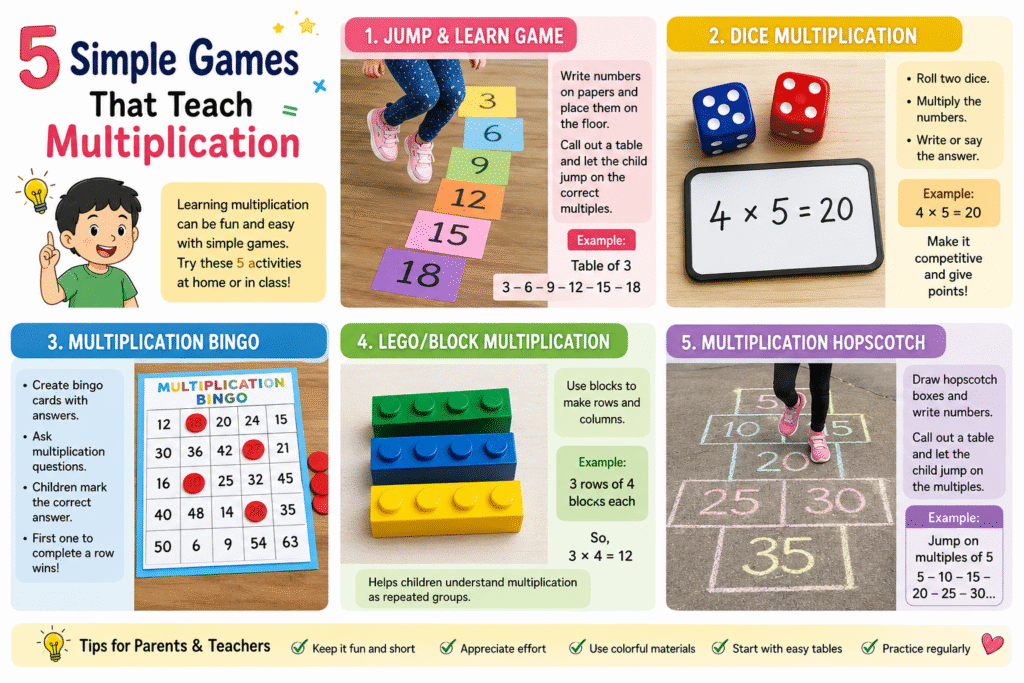 kids playing multiplication games